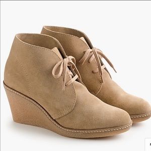 J. Crew McAllister wedge bootie heels